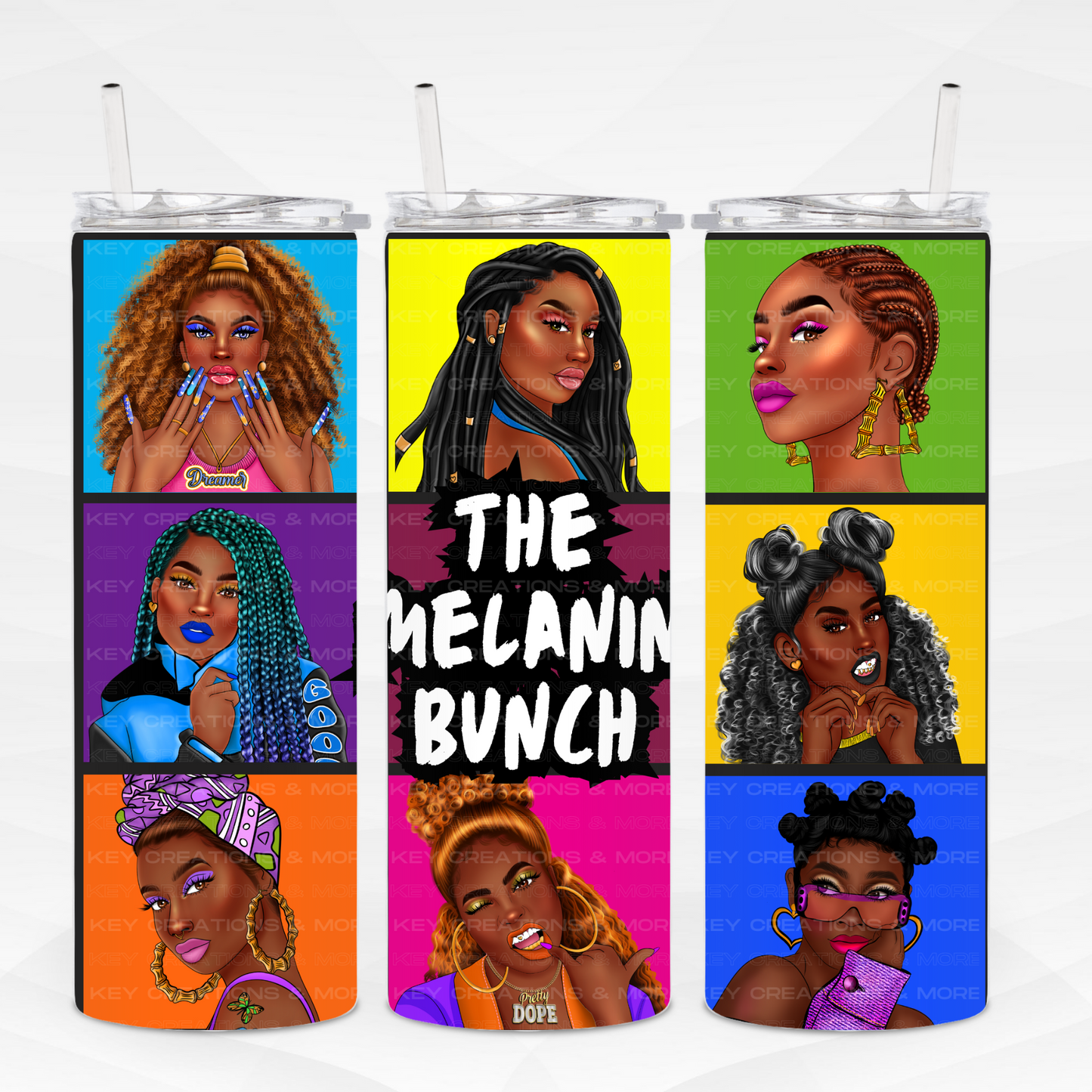The Melanin Bunch tumbler