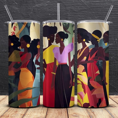 Silhouette Sistas tumbler