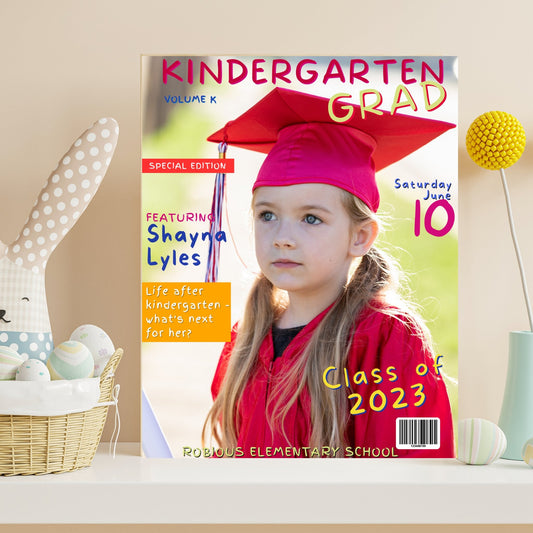 Kindergarten Grad Magazine Panel