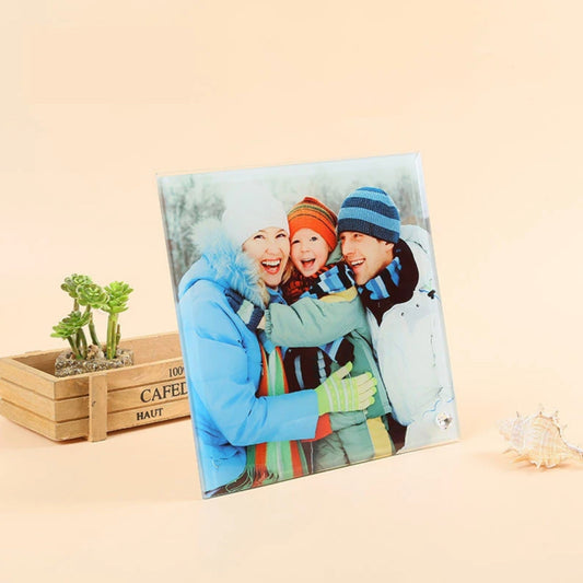 Beveled Glass Photo Display with easel