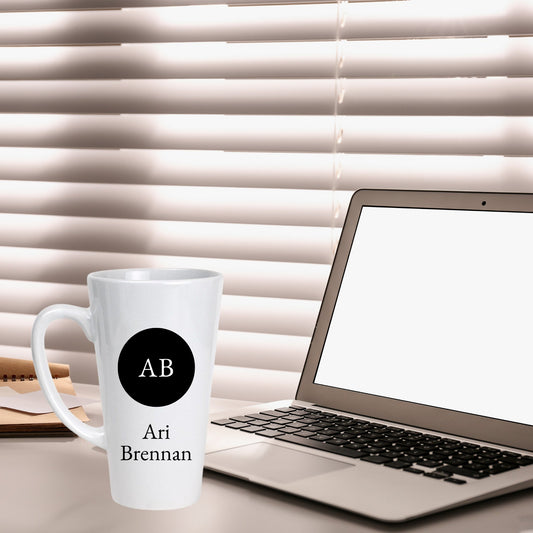 Monogram latte mug